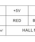 Wiring diagram for Beefy 86mm Square Brushless DC Motor 110W 48V 3000 RPM 8 Pole 8mm Shaft 86mm Flange Low Voltage Servo