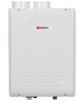 Heavy Duty Liquid Propane Tankless Water Heater For Residential Plumbing, compact design, two pipes, efficient performance.