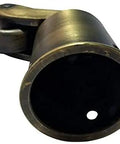 Solid Brass Round Casters Four Pack Antique Brass Finish Heavy Duty Rollers detailed view of a single caster wheel.