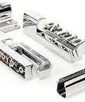 OEM Replacement Hinge Kit 0519-087-K For Cres Cor 137/138 B Models, chrome parts with mounting hardware shown flat