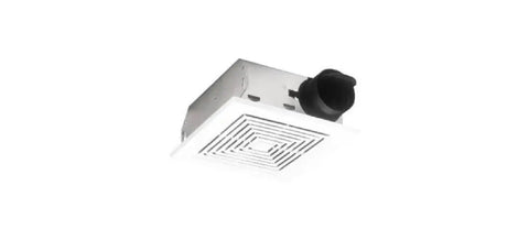 Quiet Low Noise Ceiling And Wall Ventilation Fan, 50 CFM, 4.0 Sones, White, Eliminates Humidity, Smoke, And Cooking Odors