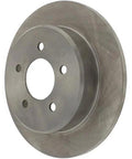 Centric 121.67037 C-Tek rear brake rotor, metallic gray cast iron (front view)