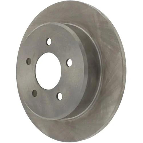 Centric 121.67037 C-Tek rear brake rotor, metallic gray cast iron (front view)