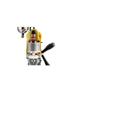 Heavy Duty Magnetic Drill Press With A Mean 1100W Motor and adjustable components for precision drilling in steel.