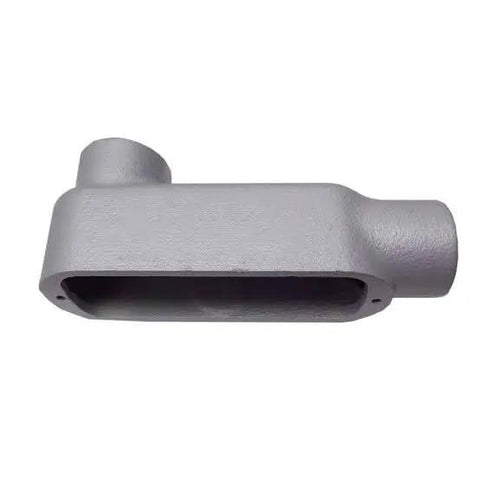 Tough As Nails 2 Pack 1-1/2 Inch Conduit Bodies Straight Pull Electrical Wiring Connectors grey junction box for wiring.