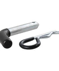 Trailer Hitch Pin and Clip With Vinyl Coated Grip, Half Inch Diameter, Fits One And One Quarter Inch Receiver, Durable Steel Construction
