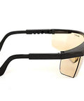 Pro-Tier CO2 Laser Safety Goggles Delivering Badass OD5 Plus Coverage For 10600nm Hazards While Keeping Sight Sharp So You Lock In Precision And Crush Every Job Like A Champ, side view, lightweight frame.