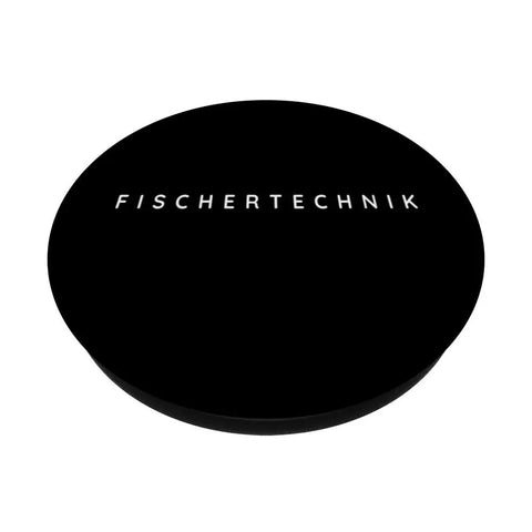 Ski Resort Souvenir PopSockets Adhesive PopGrip For Skiers And Snowboarders, German Town Tribute Travel Gift For Your Ski Trip Squad, Great For Winter Vacations, Everyday App Grip With Modern Font Style black round PopGrip with FISCHERTECHNIK text
