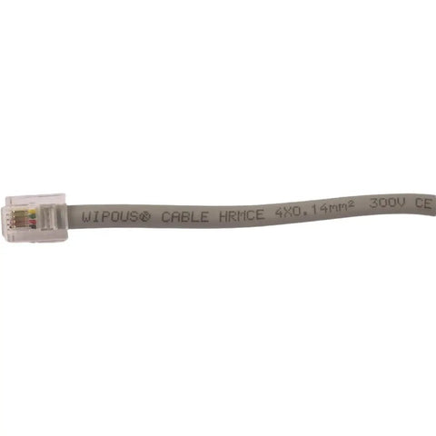 Data cable with RJ11 connector and labeled "WIPOUS CABLE HRMCE 4x0.14mm² 300V CE" for airless sprayer pressure transducer use.
