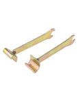 2 Pack Cleat Lever Lock Tools For HVAC Ductwork Clip 2in1 Heavy Duty Clamp Wrench Hook, high-carbon steel, galvanized finish