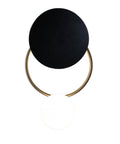 Fresh Modern LED Wall Sconce With Sturdy Iron Body, minimalistic black and gold design, ideal for stylish home lighting.