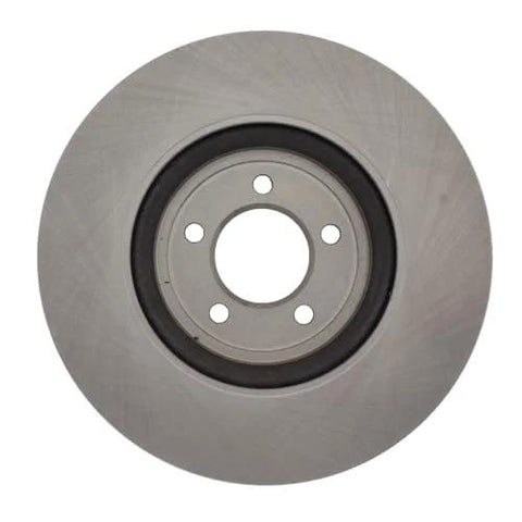 Centric C-Tek front brake rotor disc with silver finish and five lug holes
