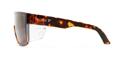 ANSI Z87+ Safety Sunglasses Packing Polarized Lenses To Vaporize Glare For Work, Surf, And PPE Missions, side view.
