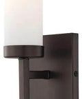 Copper Bronze Patina One Light Wall Sconce With Replacement Glass And Parts, 15.25 Inch Tall And 4.25 Inch Wide
