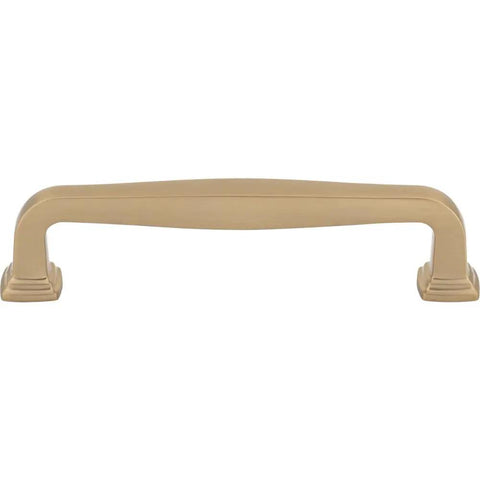 Satin Bronze 128 mm Center-To-Center Bar Pull in Six Finishes for Kitchen, Bath, Closet, Furniture with fluid lines and easy install