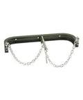 Harper Trucks WB2-23 wall bracket, 25-inch wide double-cylinder, black metal with chains