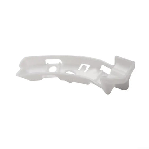 Left Front Bumper Side Retainer Bracket For 2012 Through 2019 Vehicles OEM Part 1607398380 FL Direct Fit ABS Construction For Long Lasting Durability And Precise Alignment Easy Install Restores Front End Structure, white ABS bracket