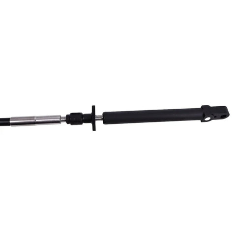 18 Foot CCX20518 Control Cable Replacement For 1979 And Later Johnson Evinrude Outboard Motors Black Heavy Duty Marine Cable