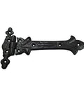 Antique Cast Iron Strap T Hinge 7.9 Inch Two Pack Matte Black For Barn Doors Gates Kitchen Cabinets Sheds Wooden Box Furniture Cedar Chest