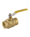 Solid As A Rock 2.5 Inch Brass Ball Valve With NPT Threads delivering no sweat water flow and drip free shut off.