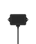 Front view of upgraded 40m Lidar Sensor for drones and robots with single point ranging CAN version, black, plug and play compatible.