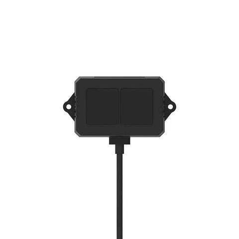 Front view of upgraded 40m Lidar Sensor for drones and robots with single point ranging CAN version, black, plug and play compatible.