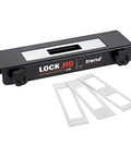 Pro Grade Lock Jig Kit For Routing Face Plate Recess And Mortise, Fast Tool Free Setup With Locking Levers And Twin Clamping Knobs