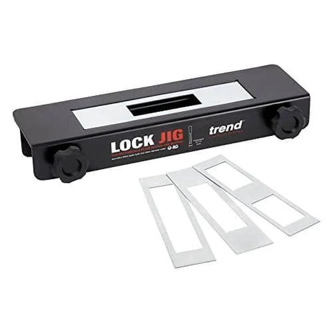Pro Grade Lock Jig Kit For Routing Face Plate Recess And Mortise, Fast Tool Free Setup With Locking Levers And Twin Clamping Knobs