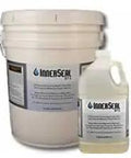 Superior Heavy Duty One Step Concrete Sealer And Curing Compound With Deep Penetrating Internal Moisture Vapor Barrier For Natural Stone And Cultured Rock Hella Tough Zero Hassle Protection in a 5-gal pail and smaller bottle.