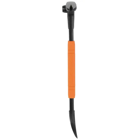 Heavy Duty Nail Puller With Integrated Dimpler And 10 Inch Cats Paw Pry Bar Carbon Steel Build Shock Absorbing Grip Corrosion Resistant Precision Claws For Minimal Surface Damage And Easy Nail Extraction, front view