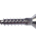 Size 8 By One And One Half Inch Flat Head Wood Screws With Phillips Drive In 316 Marine Grade Stainless Steel Partial Thread
