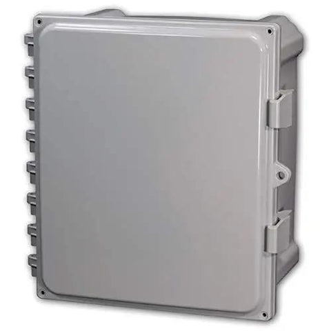 Heartland AH884 Polycarbonate Enclosure With Hinged Locking Opaque Cover for Industrial Control Panels 8 x 8 x 4 Inches IP68 Weatherproof