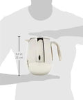 Thermal French Press Coffee Maker 51 Oz Double Wall Stainless Steel Insulated Plunger shown with size comparison in hand.