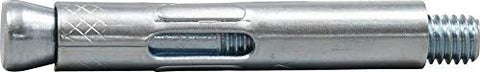 Hex Head Sleeve Anchor One Half Inch By Three Inch Concrete Anchor 25 Pack Expansion Type For Fastening Fixtures In Concrete Brick And Block