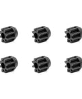 Top-Notch 8-Tooth Carbon Reinforced Pinion Gear 6-Pack for Tamiya 15453 RC Car Upgrades with High-Strength Black Carbon Finish