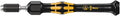 Micro ESD Adjustable Torque Screwdriver 2.0 To 6.0 Ncm With Quick Release Chuck shown horizontally with black and yellow grip.