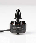 X2206S Brushless Outrunner Motor For Rc Multirotor Drones 2100Kv And 2380Kv Cw And Ccw Pair side view with connectors.