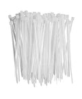 4 Inch White Nylon Zip Ties 100 Pack Self Locking Cable Ties For Indoor And Outdoor Use Heavy Duty Small Tie Straps