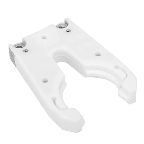 Solid ISO30 Tool Holder Clamp Claw Set For CNC Machining And Mold Shops With Durable Material That Handles Heat and Wear Like A Boss Accurate Size 5 Pack, white clamp component shown.