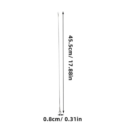 6 Piece Impulse Sealer Heat Wire Element Strips 18 Inch Long 8mm Wide Replacement Heating Seals For Sealing Machines Pro Grade Durable Reusable And Easy To Install shown with dimensions