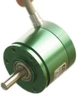 Compact Hall Effect Absolute Rotary Encoder Sensor With 180 Degree Range, 12-Bit Resolution, 0-5V Output, green casing