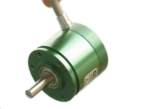 Compact Hall Effect Absolute Rotary Encoder Sensor With 180 Degree Range, 12-Bit Resolution, 0-5V Output, green casing