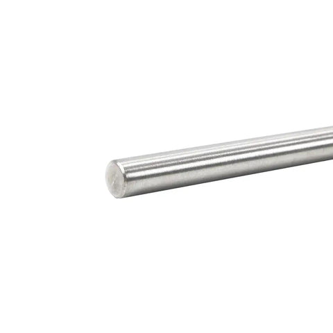 36 Inch Long 3 Quarter Inch OD Round U Joint Steering Shaft Solid Steel Steering Columns Built For Universal Fit In Muscle Cars Street Rods Hot Rods Sand Rails And DIY Projects Like Grinders And Lifts steel shaft end view