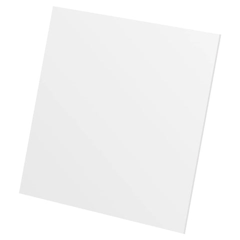 Six Pack Ten By Ten Inch White UHMW HDPE Sheets One Quarter Inch Thick Polyethylene Board for office use.