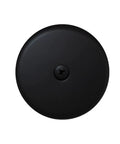 D93-62 One And A Half Inch Coarse Thread Tip-Toe Bathtub Drain Plug Trim Set With One-Hole Overflow Faceplate Matte Black top view
