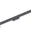 Westgate 36W RGBW LED Linear Flood Light in black, showcasing multiple colored LED dots for customizable lighting effects.
