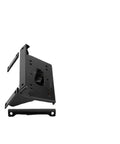 Steel front winch mounting bracket with four hole pattern for 2024 and newer Mule PRO FXR Wide UTV, side view