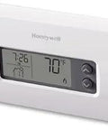 RTH230B 5-2 Day Programmable Thermostat With Large Display And Easy To Use Digital Controls showing temperature and time settings
