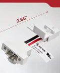 Quick Connect Adapter For Hardwired Smoke And CO Detectors Zero Headache Retrofit Upgrade Kit No Rewiring Required measuring 2.66 inches.