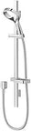 Aio Wall Mount Handheld Shower Head With Hose And Sliding Bar In Chrome Ultra Wide Coverage Rainfall Spray For Full Body Warmth Boss Water